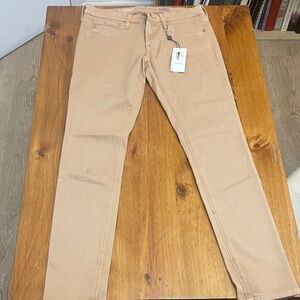 AG Adriano Goldschmied Women's Boot Cut Jeans in Tan